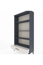 Arges Dolap 4 Raflı Tek Çekmeceli 88x30x163 Antrasit-Aytaşı