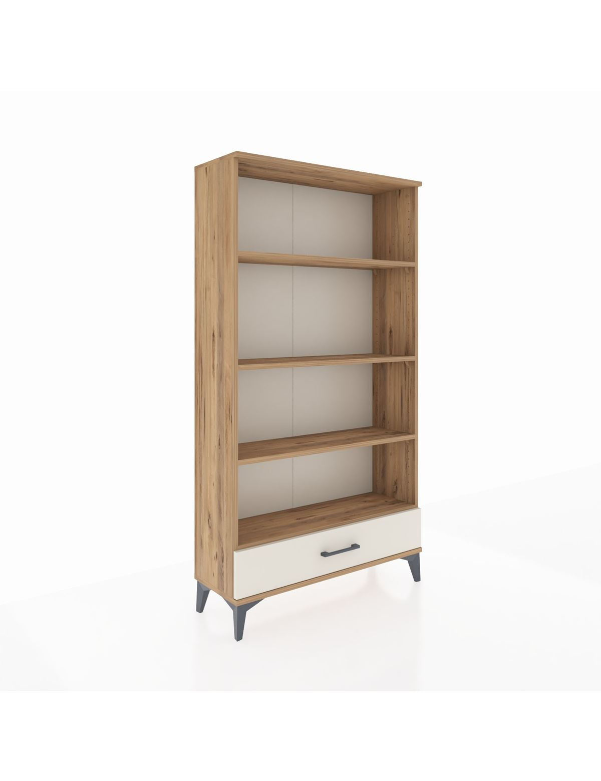 Arges Dolap 4 Raflı Tek Çekmeceli 88x30x163 Çam-Aytaşı