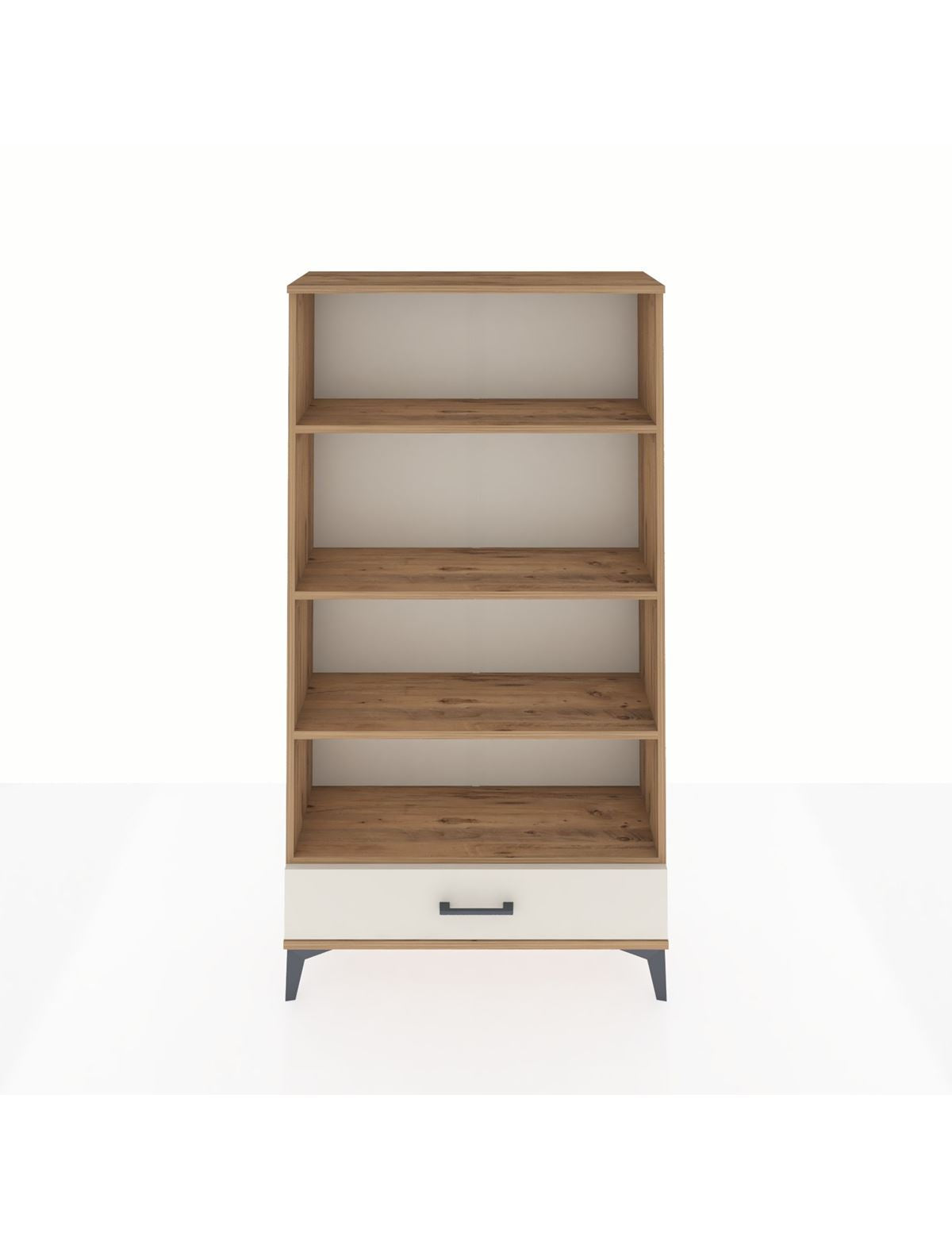 Arges Dolap 4 Raflı Tek Çekmeceli 88x30x163 Çam-Aytaşı