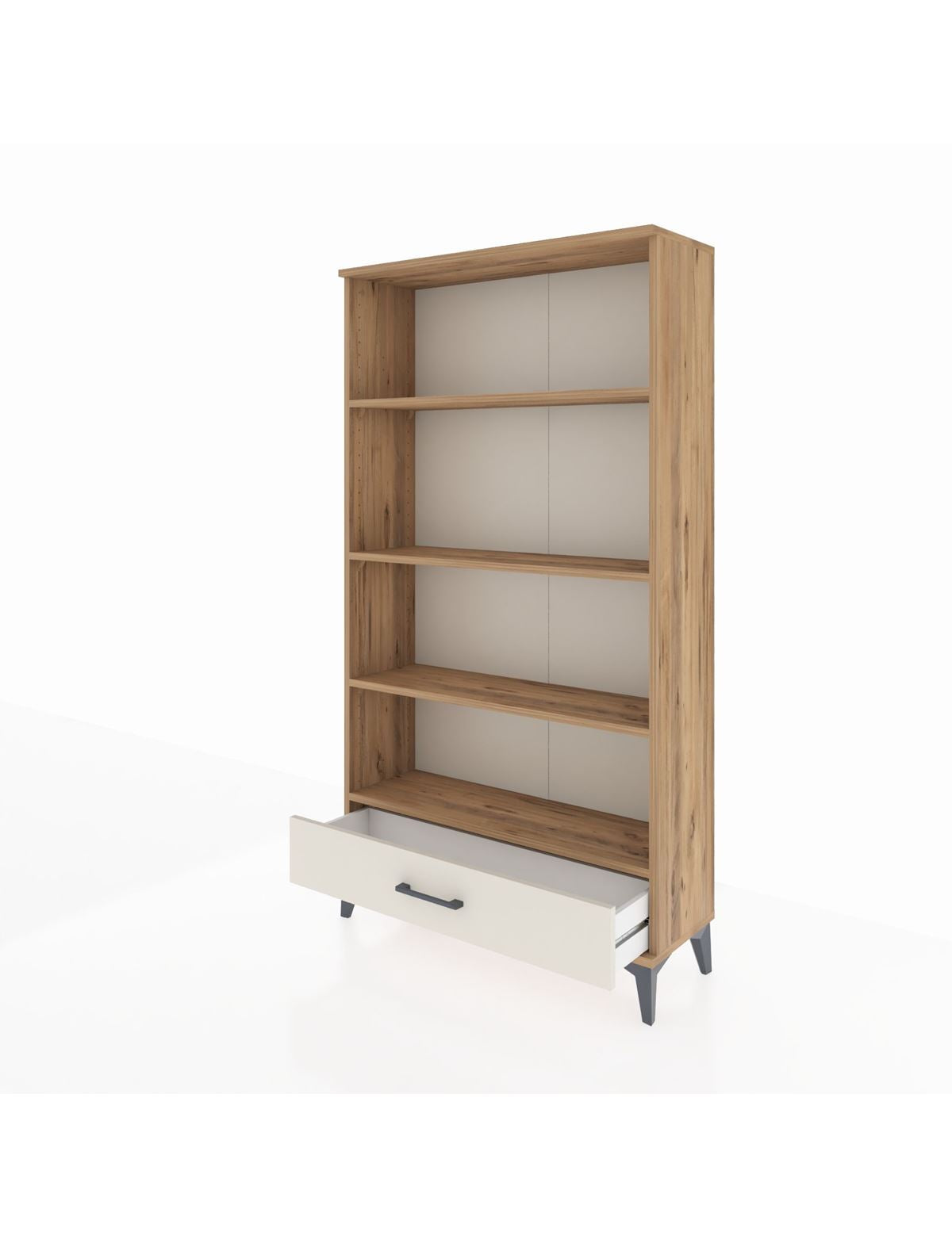 Arges Dolap 4 Raflı Tek Çekmeceli 88x30x163 - S21M042V7A