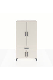 Arges Dolap 3 Raflı Tek Çekmeceli 4 Kapaklı 88x30x163 Aytaşı-Aytaşı