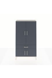 Arges Dolap 3 Raflı Tek Çekmeceli 4 Kapaklı 88x30x163 Aytaşı-Antrasit