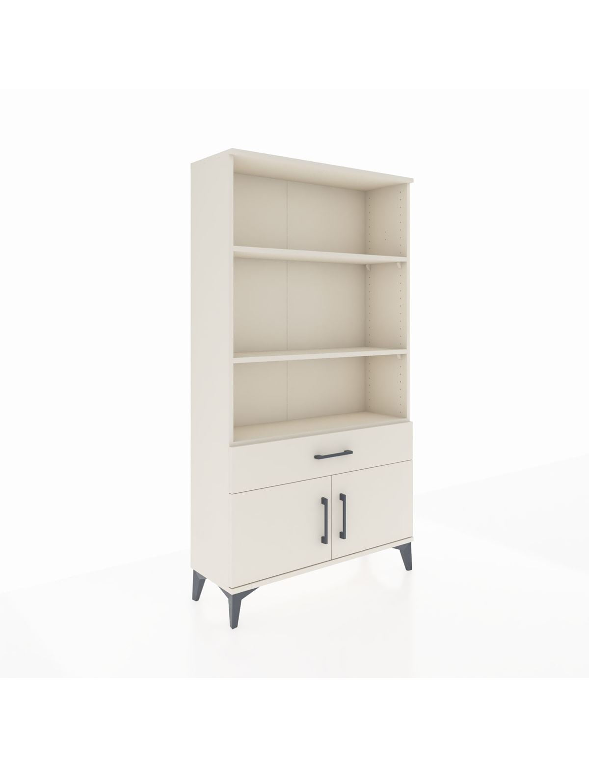 Arges Dolap 3 Raflı Tek Çekmeceli 2 Kapaklı 88x30x163 Aytaşı-Aytaşı