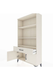 Arges Dolap 3 Raflı Tek Çekmeceli 2 Kapaklı 88x30x163 Aytaşı-Aytaşı