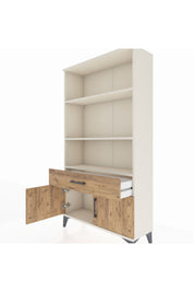 Arges Dolap 3 Raflı Tek Çekmeceli 2 Kapaklı 88x30x163 Aytaşı-Çam