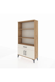 Arges Dolap 3 Raflı Tek Çekmeceli 2 Kapaklı 88x30x163 Çam-Aytaşı