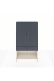 Arges Dolap 3 Raflı Tek Çekmeceli 2 Kapaklı 88x30x163 Aytaşı-Antrasit