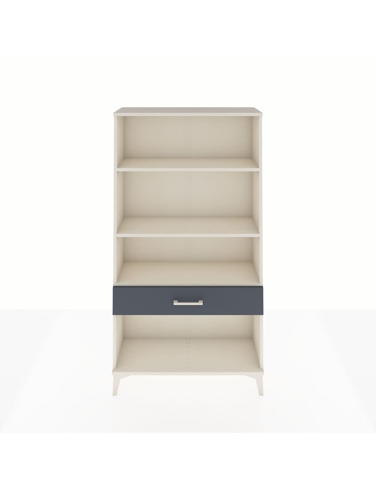 Arges Dolap 3 Raflı Tek Çekmeceli 88x30x163 Aytaşı-Antrasit