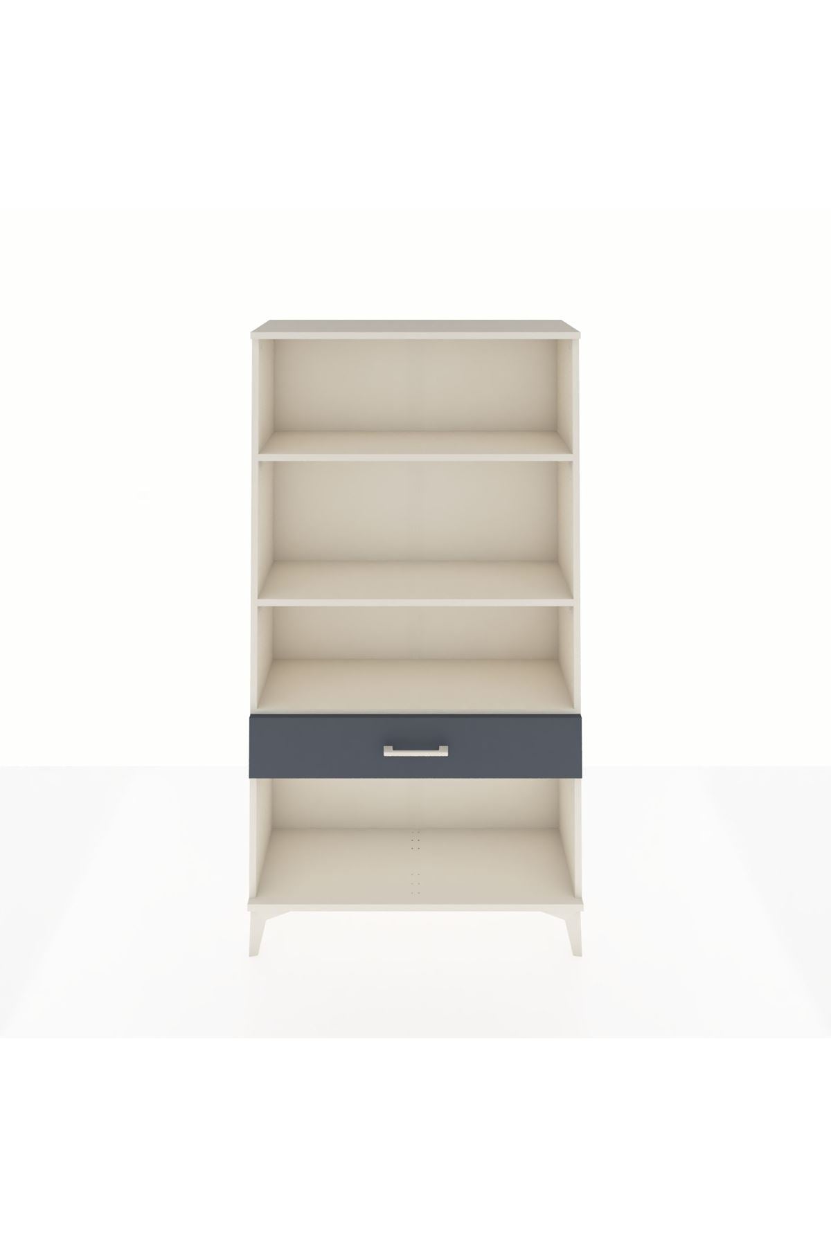 Arges Dolap 3 Raflı Tek Çekmeceli 88x30x163 Aytaşı-Antrasit