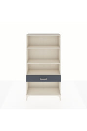 Arges Dolap 3 Raflı Tek Çekmeceli 88x30x163 Aytaşı-Antrasit