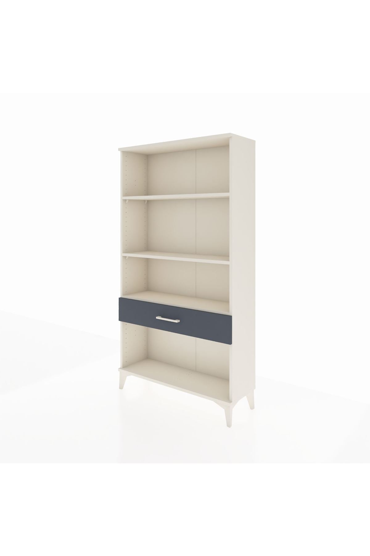 Arges Dolap 3 Raflı Tek Çekmeceli 88x30x163 Aytaşı-Antrasit