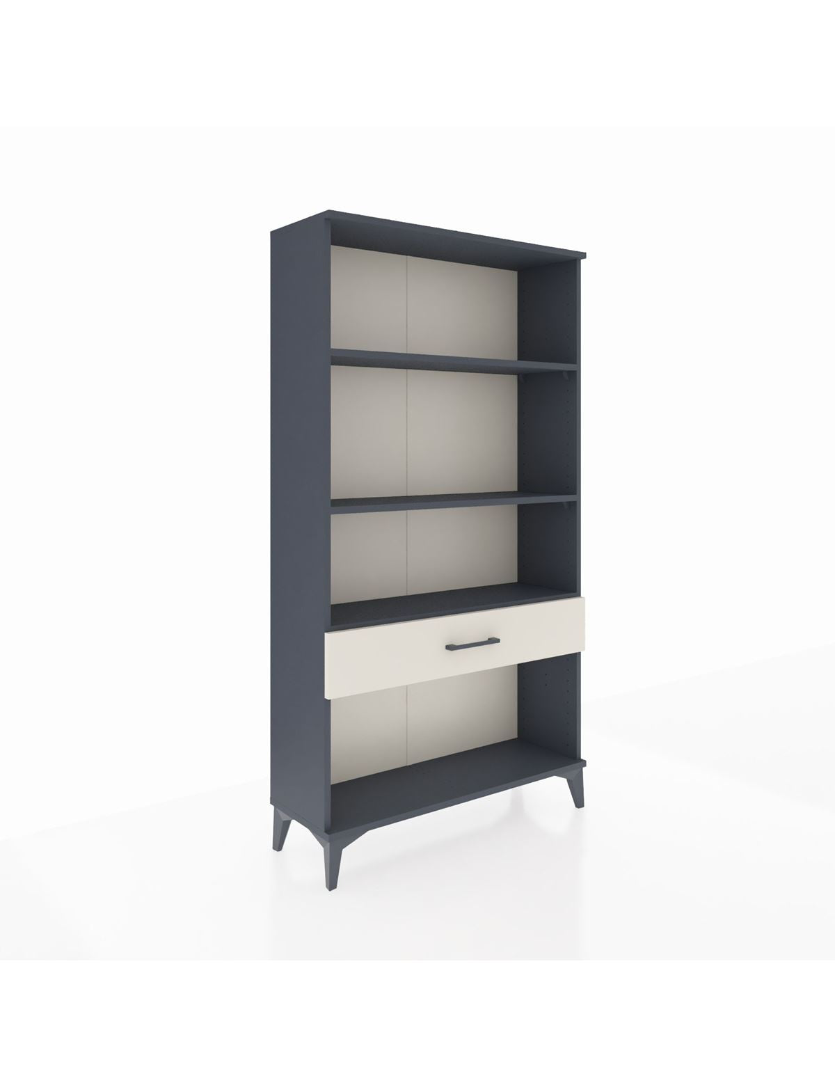 Arges Dolap 3 Raflı Tek Çekmeceli 88x30x163 Antrasit-Aytaşı