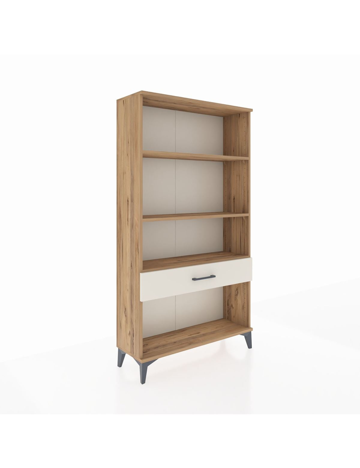 Arges Dolap 3 Raflı Tek Çekmeceli 88x30x163 Çam-Aytaşı