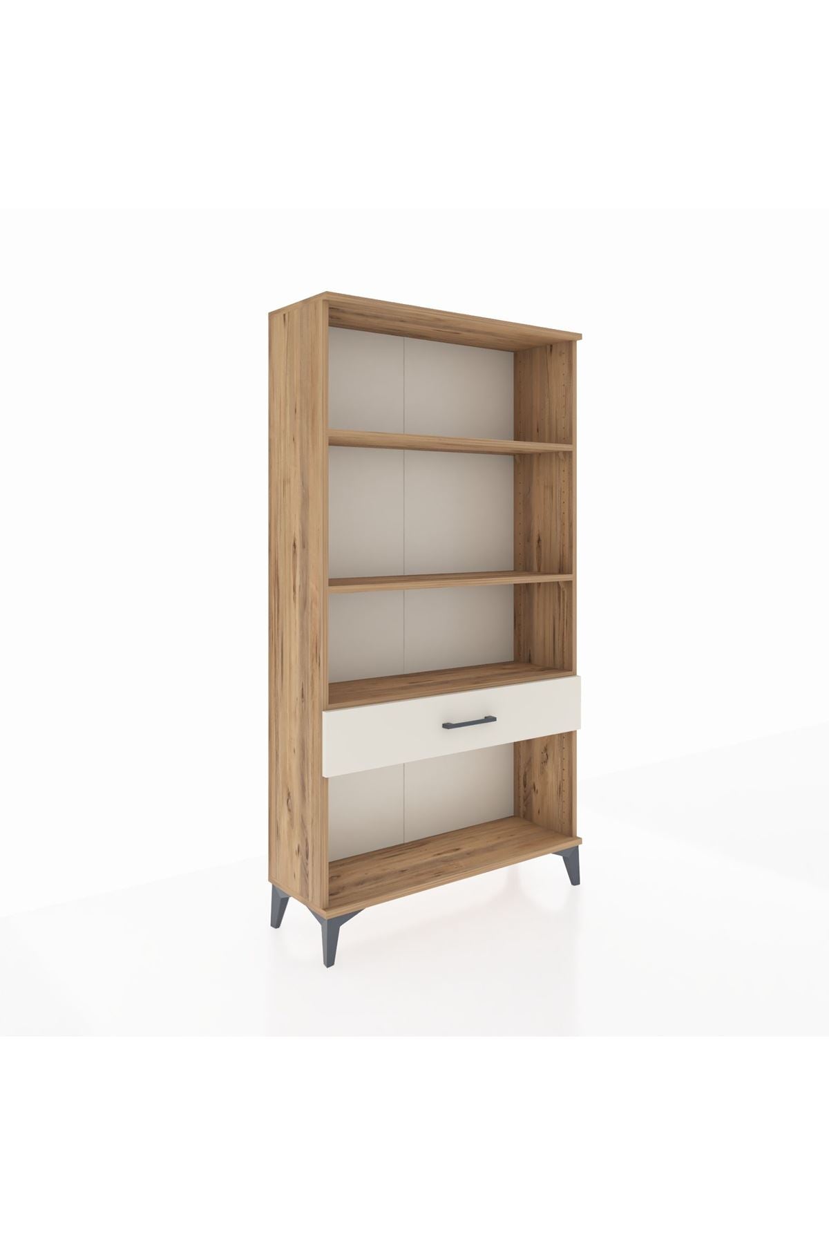 Arges Dolap 3 Raflı Tek Çekmeceli 88x30x163 Çam-Aytaşı