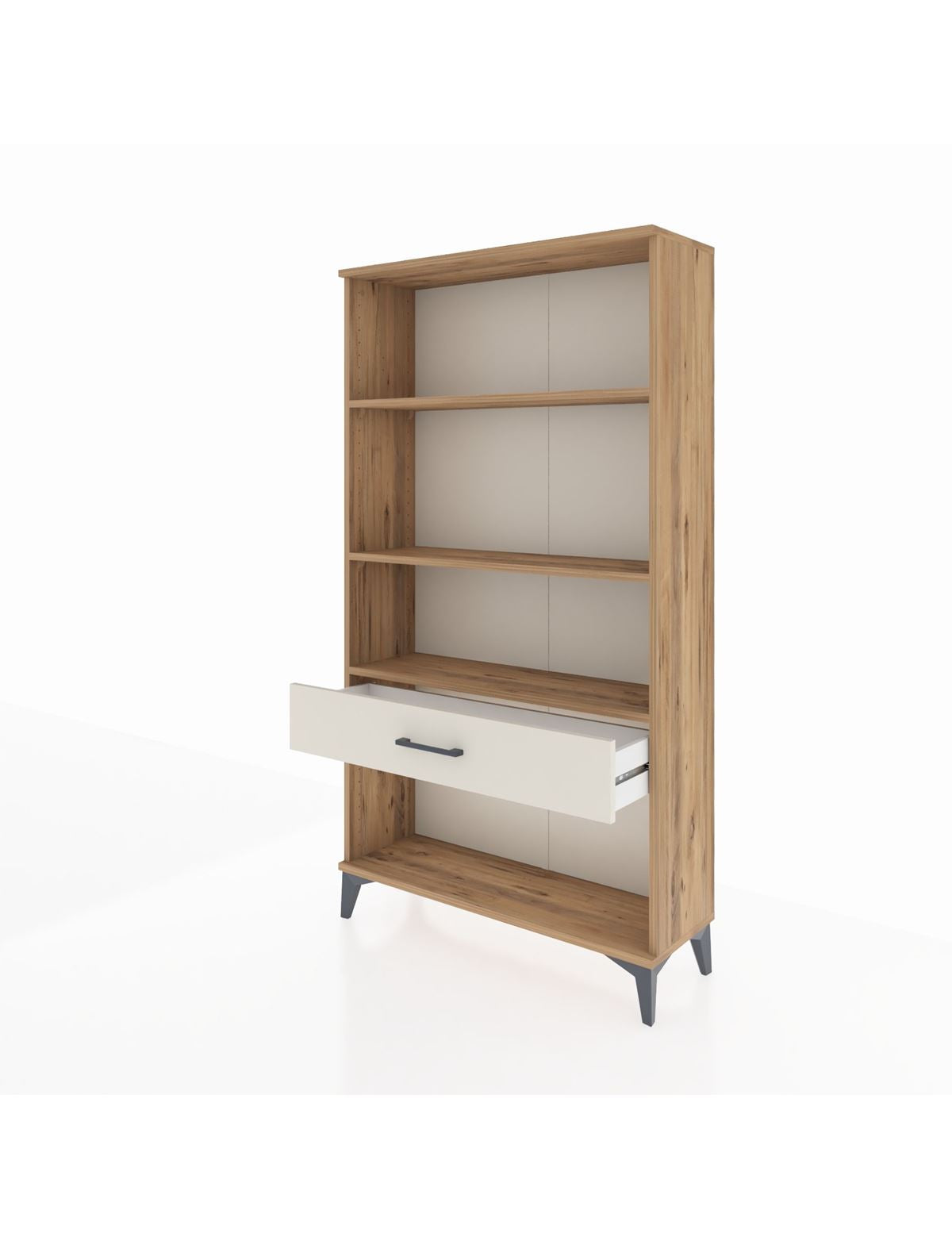 Arges Dolap 3 Raflı Tek Çekmeceli 88x30x163 - S21M046V7A