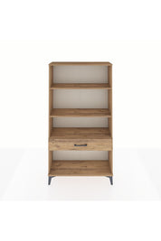 Arges Dolap 3 Raflı Tek Çekmeceli 88x30x163 Çam-Çam