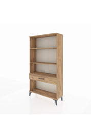 Arges Dolap 3 Raflı Tek Çekmeceli 88x30x163 Çam-Çam