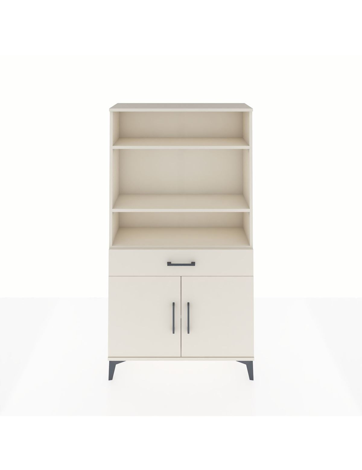 Arges Dolap 3 Raflı Tek Çekmeceli 2 Kapaklı 88x30x163 Aytaşı-Aytaşı