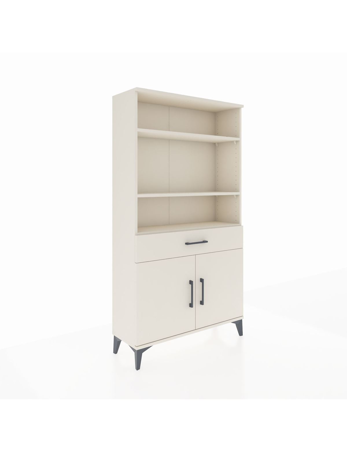 Arges Dolap 3 Raflı Tek Çekmeceli 2 Kapaklı 88x30x163 Aytaşı-Aytaşı