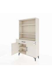 Arges Dolap 3 Raflı Tek Çekmeceli 2 Kapaklı 88x30x163 Aytaşı-Aytaşı