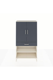 Arges Dolap 4 Raflı Tek Çekmeceli 2 Kapaklı 88x30x163 Aytaşı-Antrasit