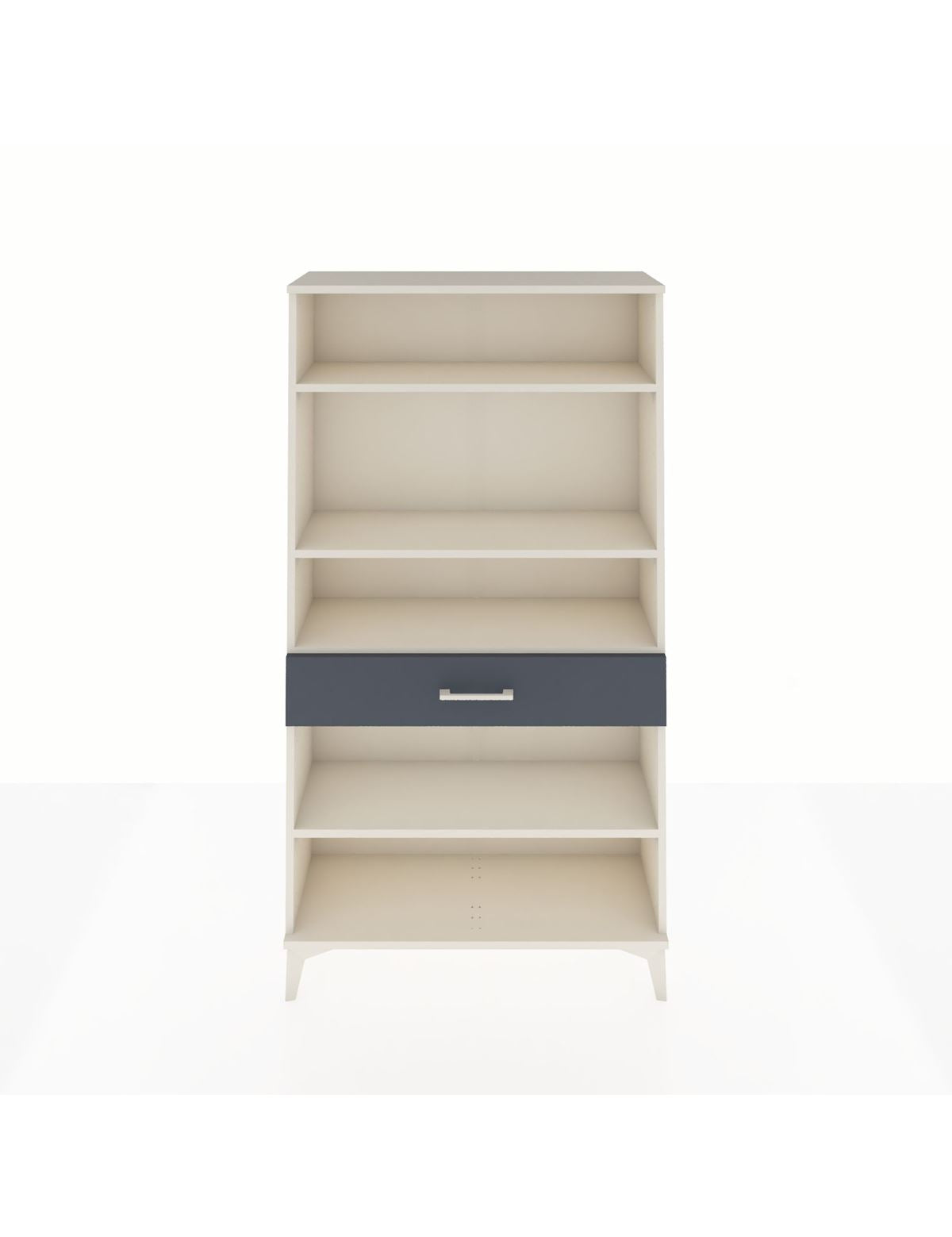 Arges Dolap 4 Raflı Tek Çekmeceli 88x30x163 Aytaşı-Antrasit