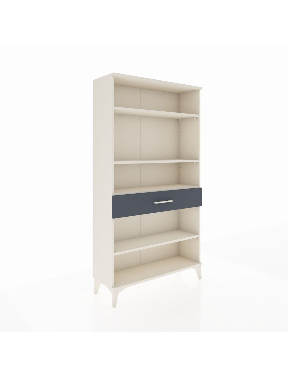 Arges Dolap 4 Raflı Tek Çekmeceli 88x30x163 Aytaşı-Antrasit