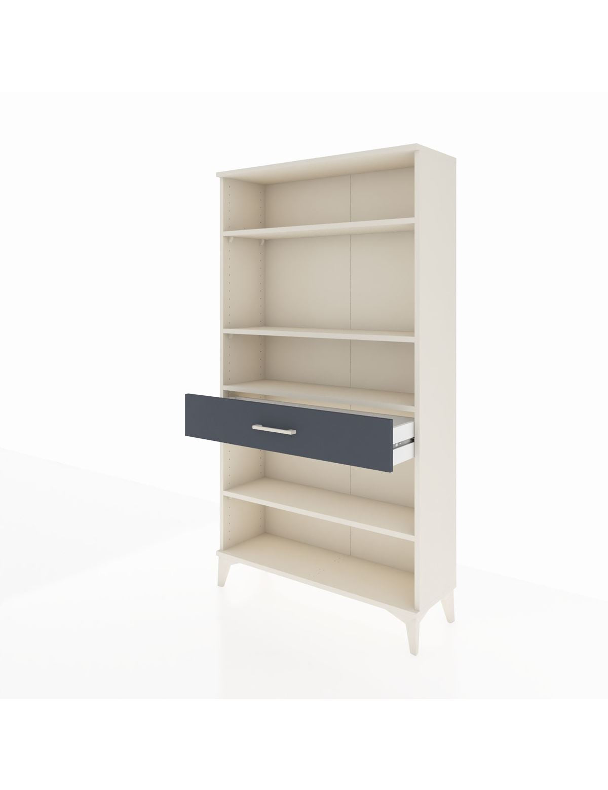 Arges Dolap 4 Raflı Tek Çekmeceli 88x30x163 - S21M050V2A