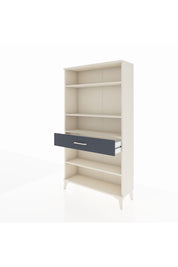 Arges Dolap 4 Raflı Tek Çekmeceli 88x30x163 Aytaşı-Antrasit