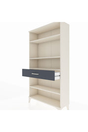 Arges Dolap 4 Raflı Tek Çekmeceli 88x30x163 Aytaşı-Antrasit