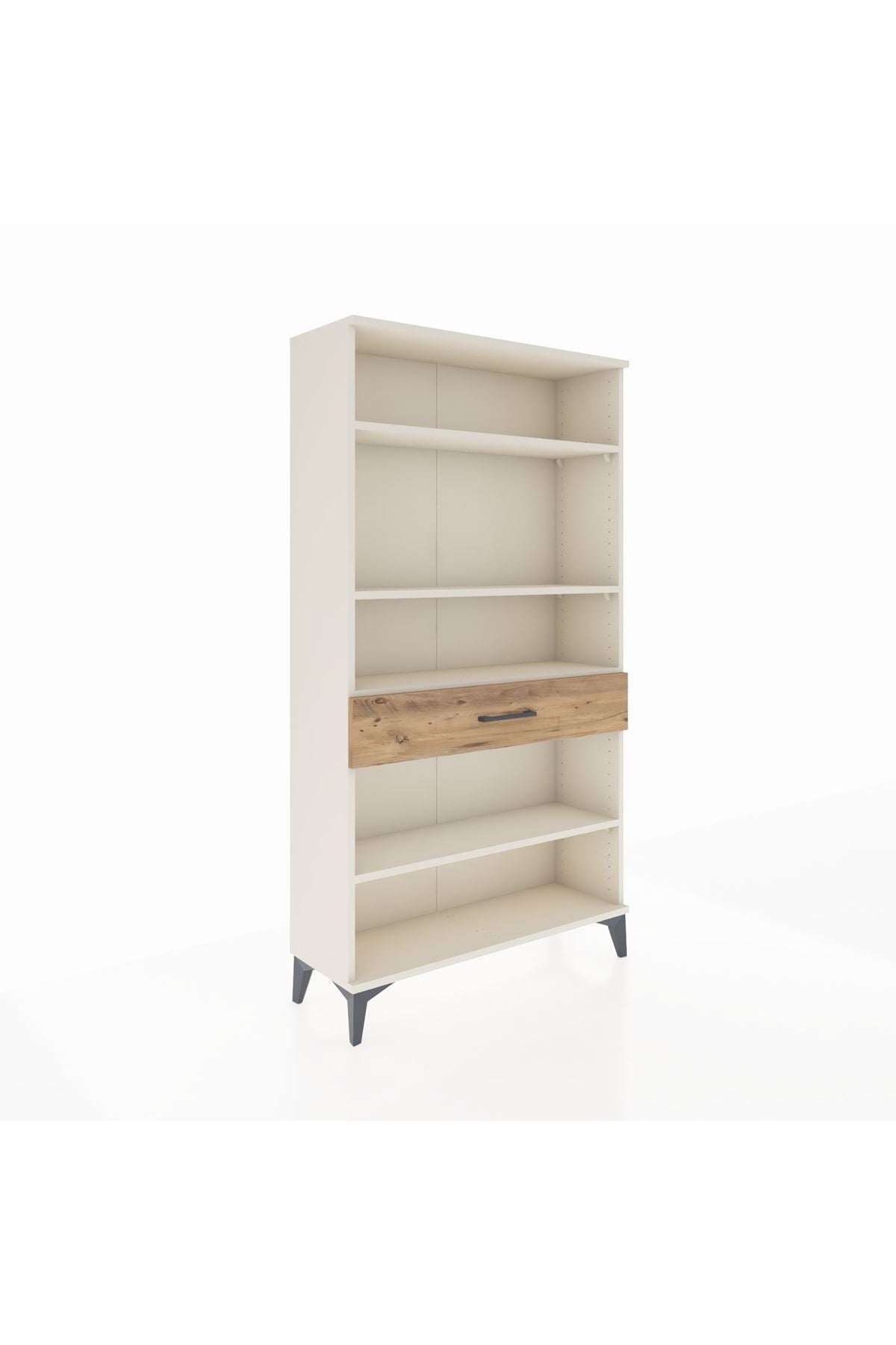 Arges Dolap 4 Raflı Tek Çekmeceli 88x30x163 Aytaşı-Çam