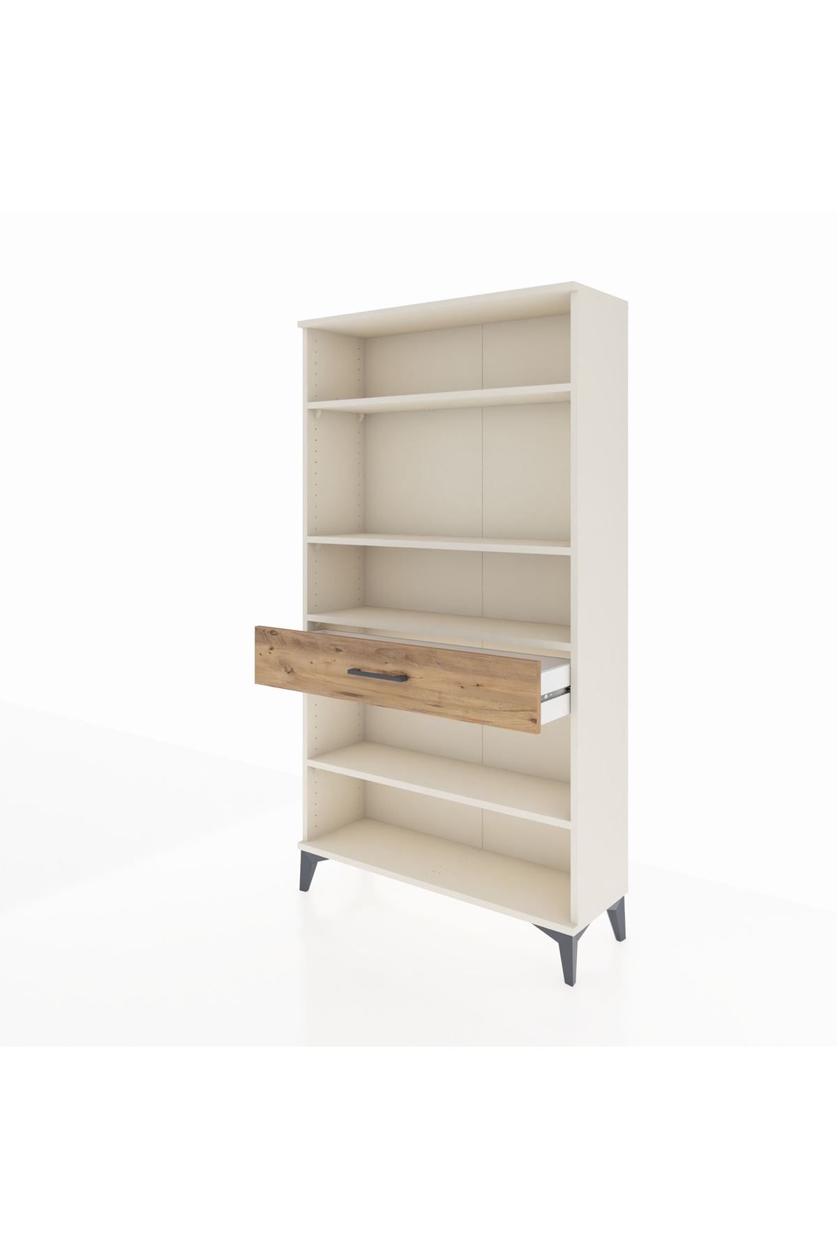 Arges Dolap 4 Raflı Tek Çekmeceli 88x30x163 Aytaşı-Çam