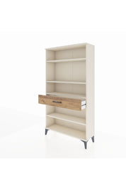 Arges Dolap 4 Raflı Tek Çekmeceli 88x30x163 Aytaşı-Çam