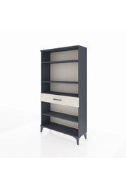 Arges Dolap 4 Raflı Tek Çekmeceli 88x30x163 Antrasit-Aytaşı