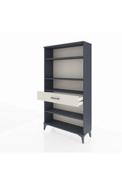 Arges Dolap 4 Raflı Tek Çekmeceli 88x30x163 Antrasit-Aytaşı