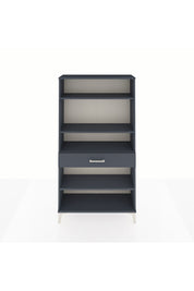 Arges Dolap 4 Raflı Tek Çekmeceli 88x30x163 Antrasit-Antrasit