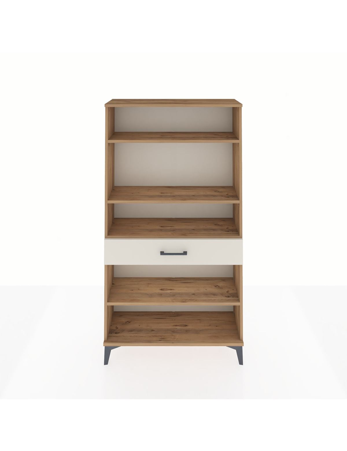 Arges Dolap 4 Raflı Tek Çekmeceli 88x30x163 Çam-Aytaşı