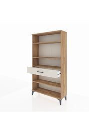 Arges Dolap 4 Raflı Tek Çekmeceli 88x30x163 Çam-Aytaşı