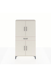 Arges Dolap 3 Raflı Tek Çekmeceli 4 Kapaklı 88x30x163 Aytaşı-Aytaşı