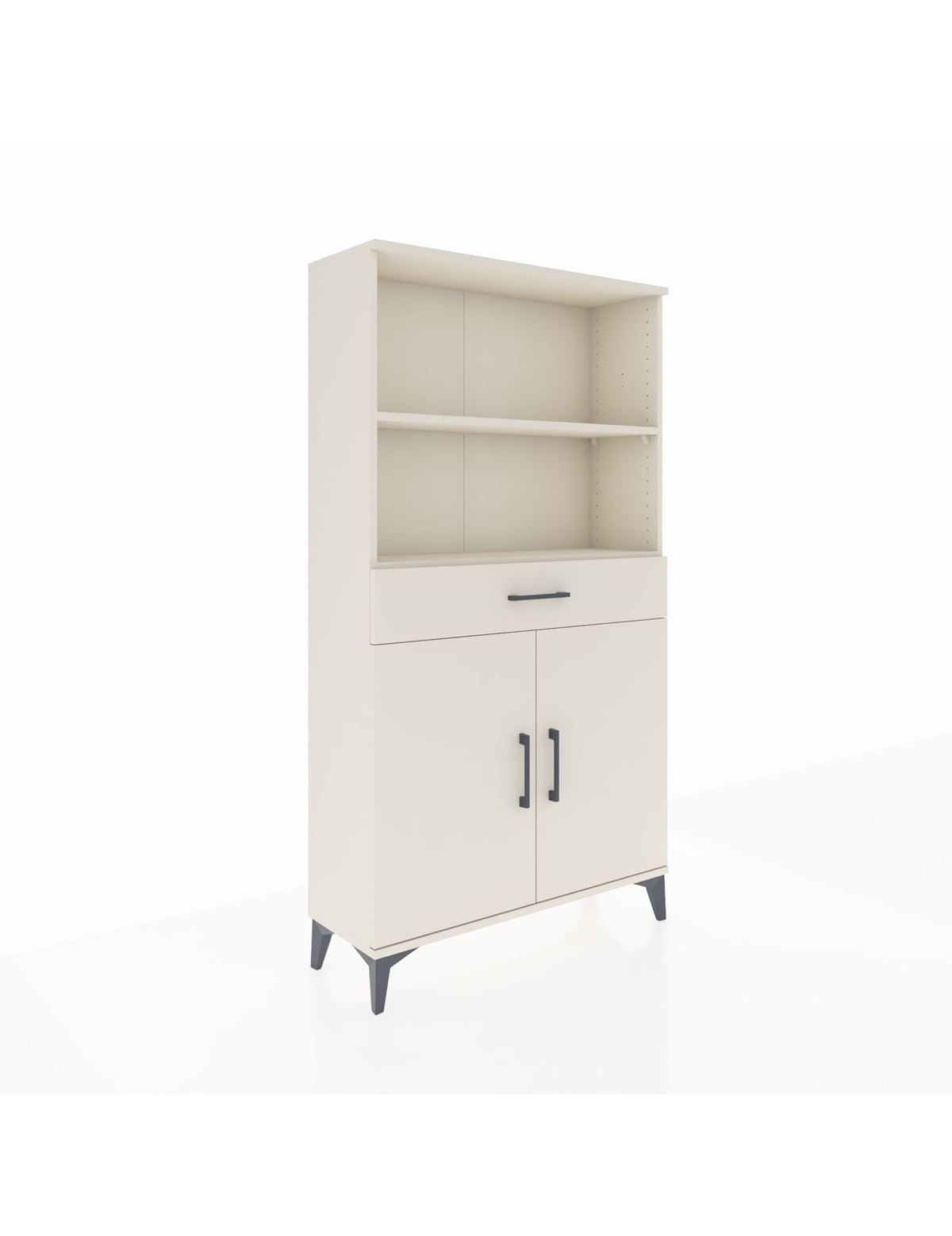 Arges Dolap 3 Raflı Tek Çekmeceli 2 Kapaklı 88x30x163 Aytaşı-Aytaşı