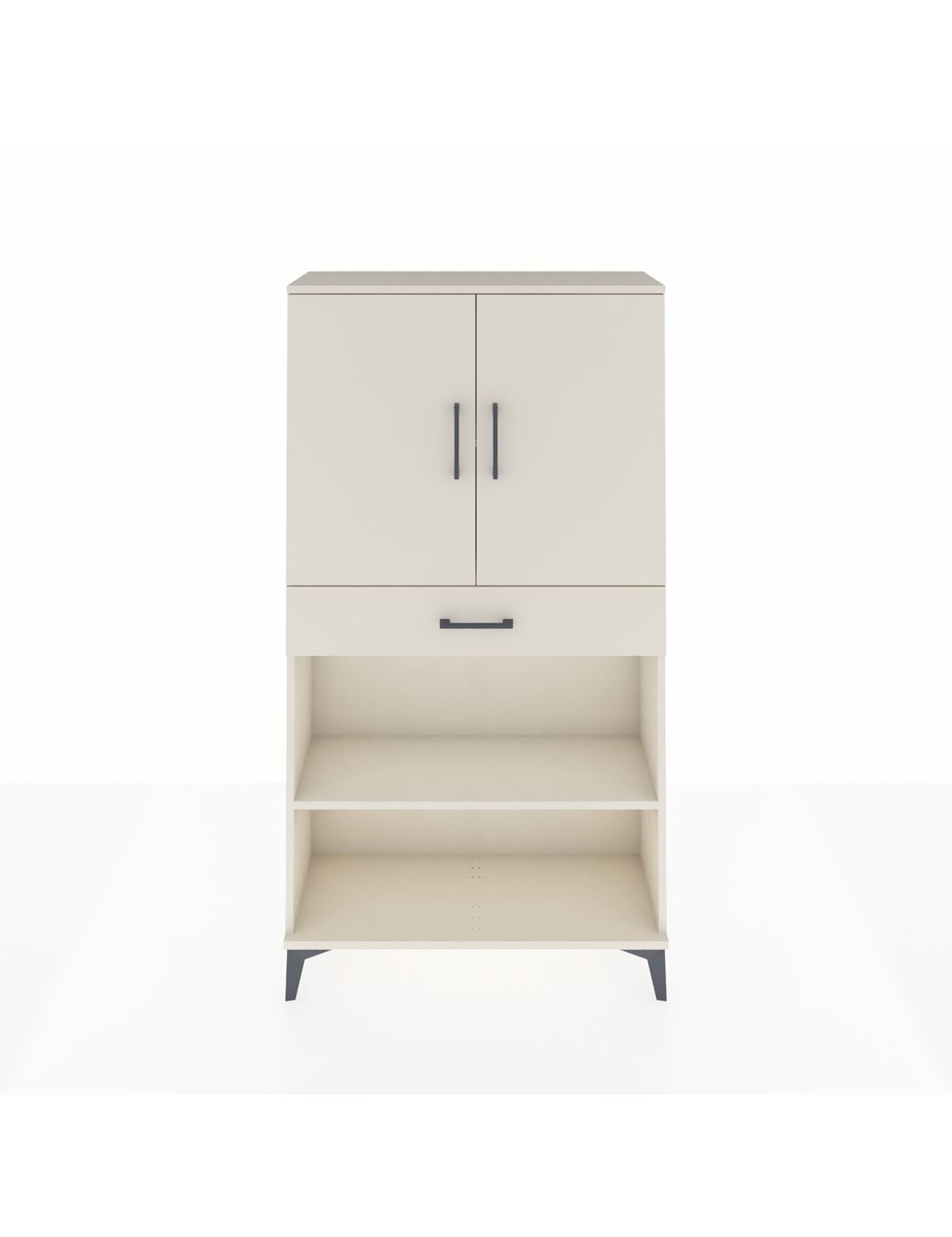 Arges Dolap 3 Raflı Tek Çekmeceli 2 Kapaklı 88x30x163 Aytaşı-Aytaşı