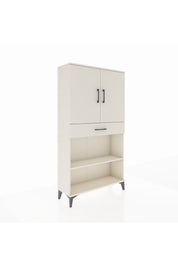 Arges Dolap 3 Raflı Tek Çekmeceli 2 Kapaklı 88x30x163 Aytaşı-Aytaşı
