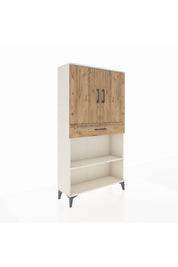 Arges Dolap 3 Raflı Tek Çekmeceli 2 Kapaklı 88x30x163 Aytaşı-Çam