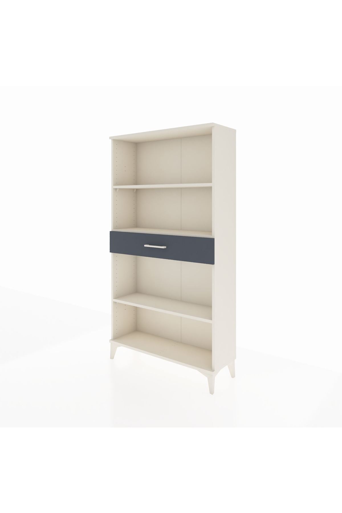 Arges Dolap 3 Raflı Tek Çekmeceli 88x30x163 Aytaşı-Antrasit