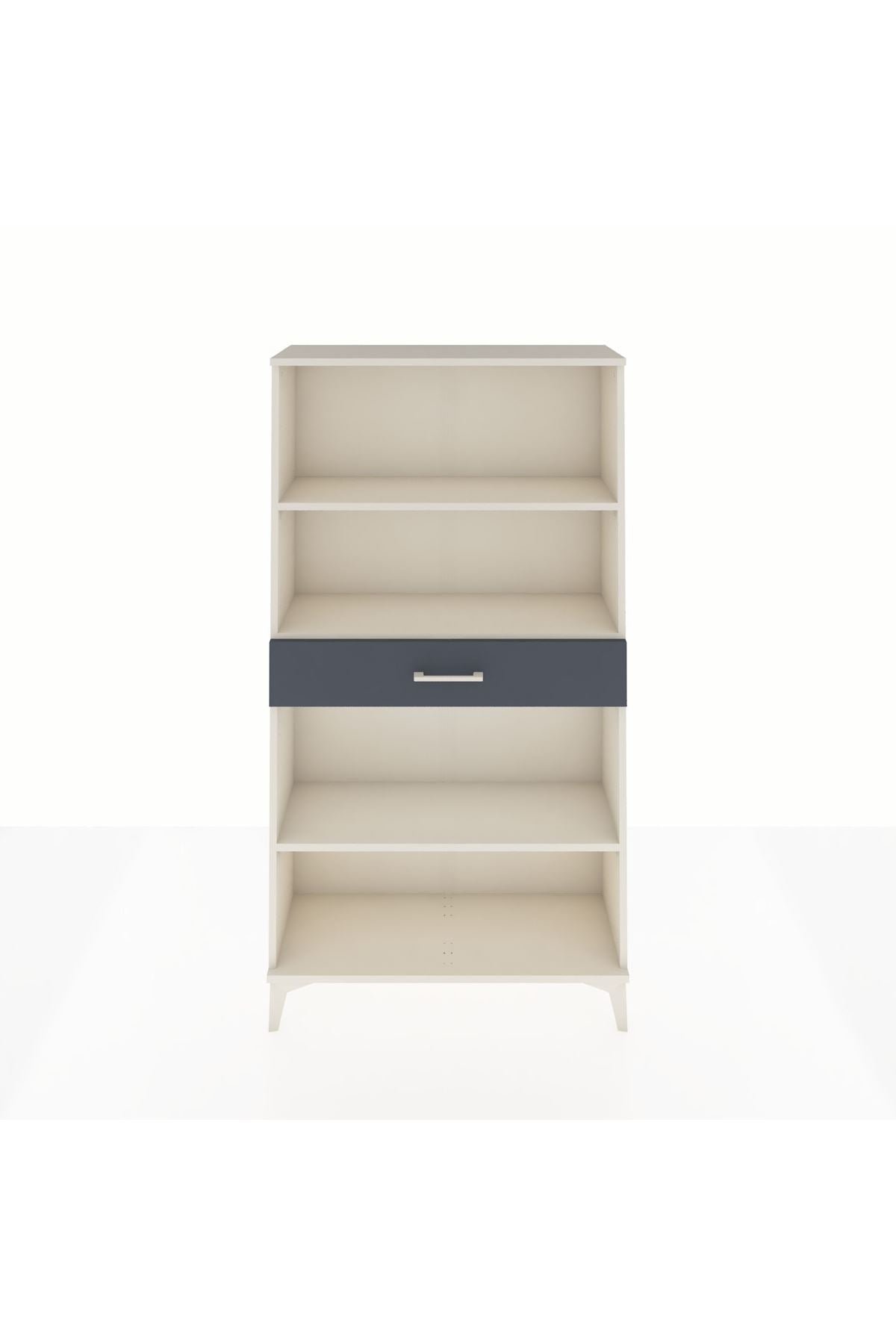 Arges Dolap 3 Raflı Tek Çekmeceli 88x30x163 Aytaşı-Antrasit