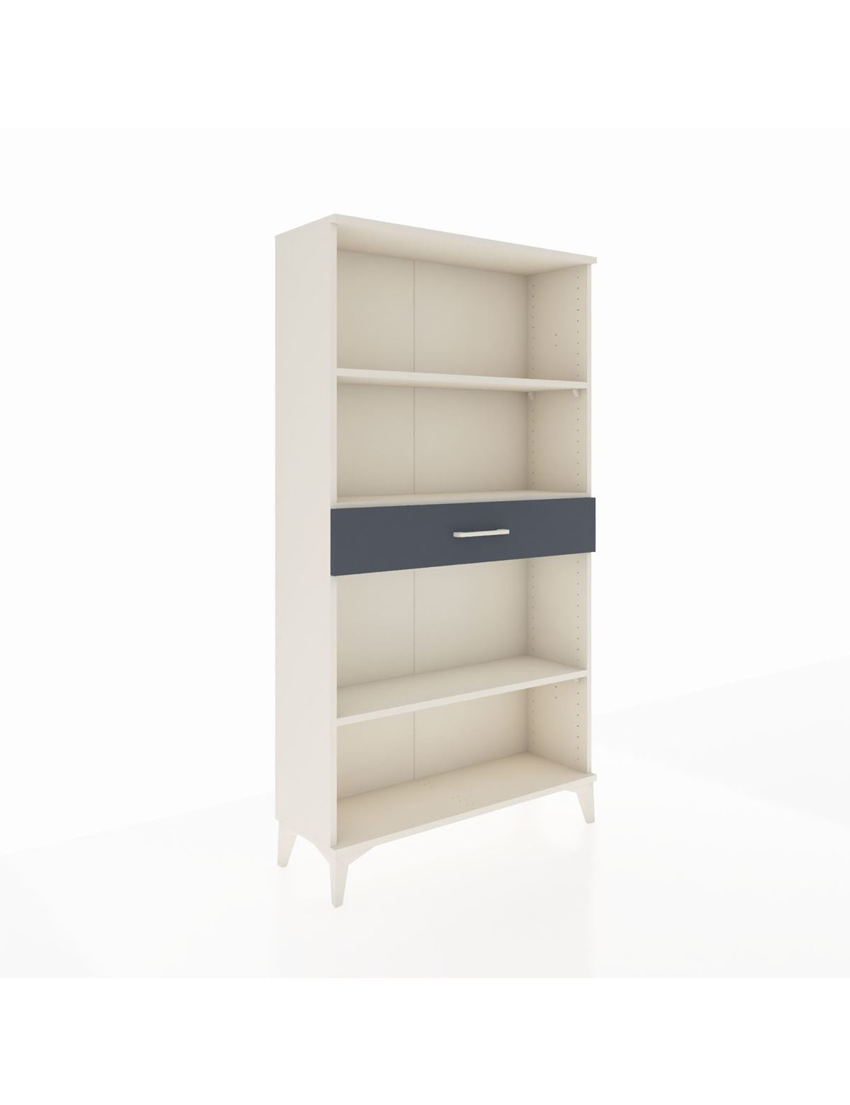 Arges Dolap 3 Raflı Tek Çekmeceli 88x30x163 Aytaşı-Antrasit