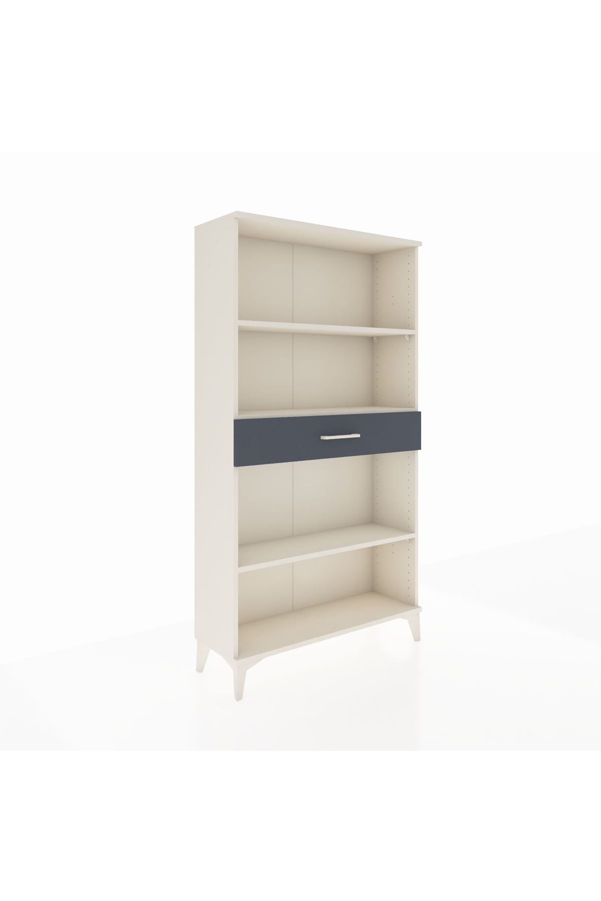 Arges Dolap 3 Raflı Tek Çekmeceli 88x30x163 Aytaşı-Antrasit