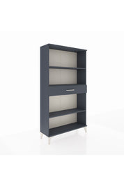 Arges Dolap 3 Raflı Tek Çekmeceli 88x30x163 Antrasit-Antrasit