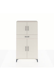 Arges Dolap 3 Raflı Tek Çekmeceli 4 Kapaklı 88x30x163 Aytaşı-Aytaşı