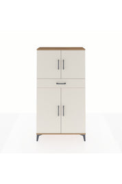 Arges Dolap 3 Raflı Tek Çekmeceli 4 Kapaklı 88x30x163 Çam-Aytaşı